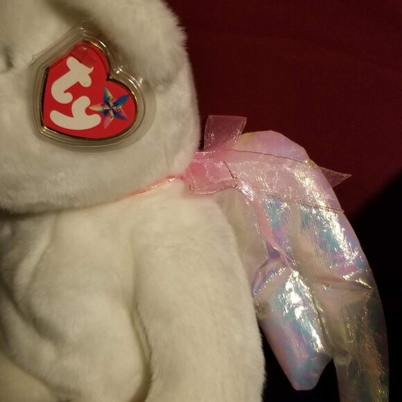 Ty Halo Bear Beanie Buddy, NWT - Picture 4 of 10